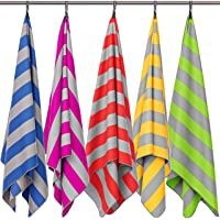 Fit-Flip Toalla de Playa XXL – Toalla Piscina Grande y Ligera – Toalla Microfibra Grande 200x90 cm &amp- Toallas Microfibra…